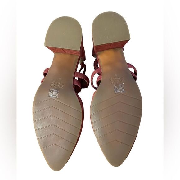 Eileen Fisher Juku Pump Suede Cayenne Size 8 - Picture 8 of 10